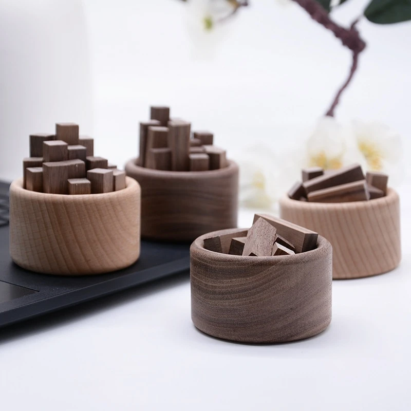 Small Firewood Pile Essential Oil Wood Aromatherapy Aroma Diffuser Black Walnut Beech Wood Car Decorations