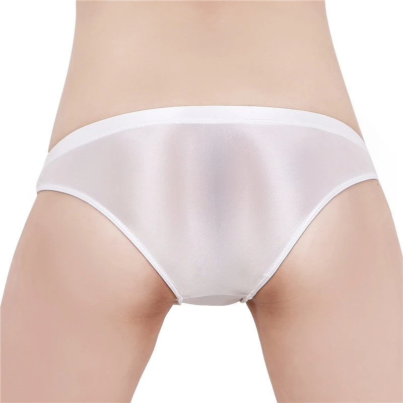Men's Silky Shiny Low Waist Briefs