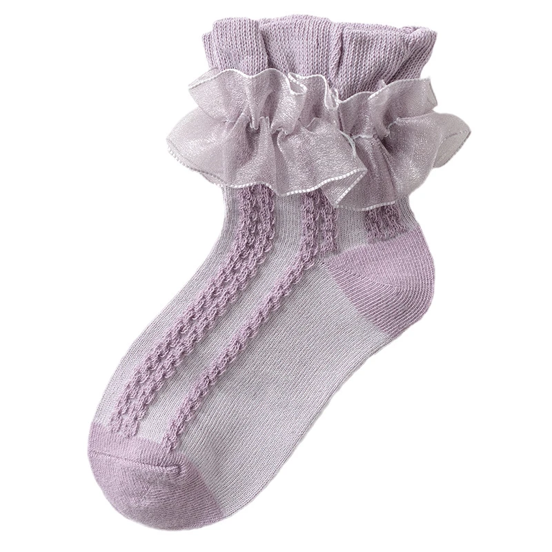 Spring And Autumn Thin Winter Girl Princess White Dance Dance Baby Socks