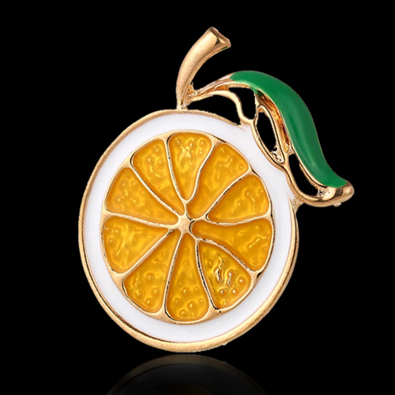 Lemon Fruit Brooch Simple Alloy Suit High-End Brooch Brooch