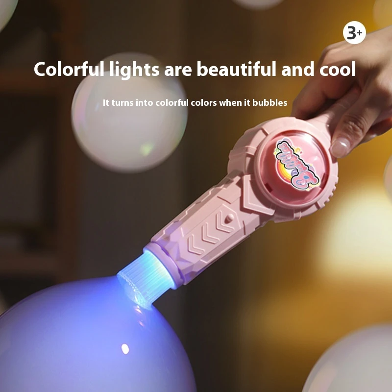 Elastic Smoke Bubble Machine Children's Handheld Electric Science Experiment Toy
