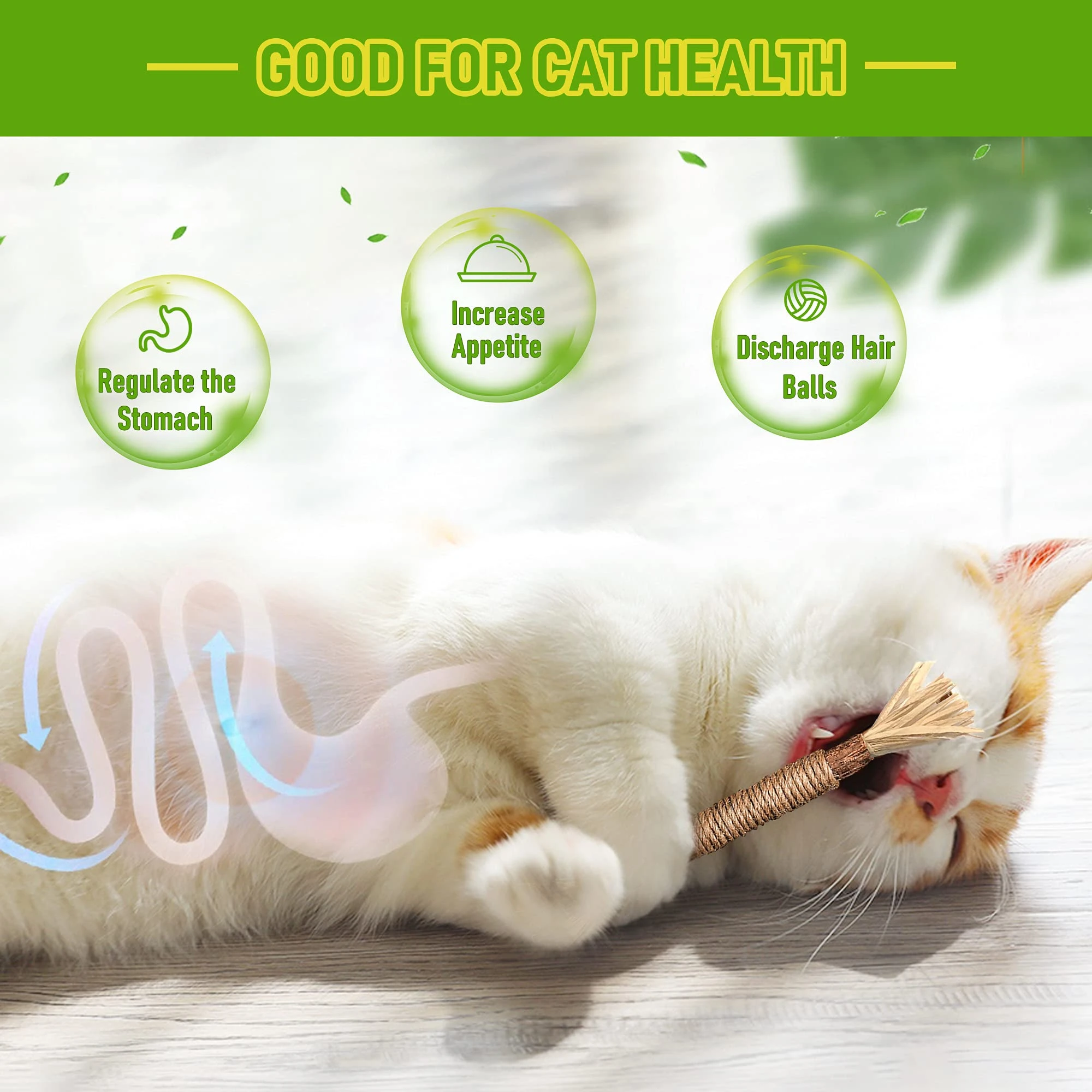 Silvervine Sticks Cat Chew Toys For Indoor Cats Dental Care Teeth Cleaning, Natural Kitten & Cat Teething Toys For Health, Cat Chew Stick Suitable For All Breeds Of Aggressive Chewers Cat