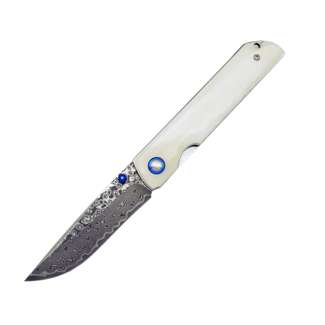 Damascus Steel A Folding Knife Foldable And Portable Knife Outdoor