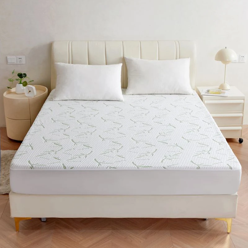 Bamboo Fiber Air Layer Jacquard Waterproof Mattress Protector Cover
