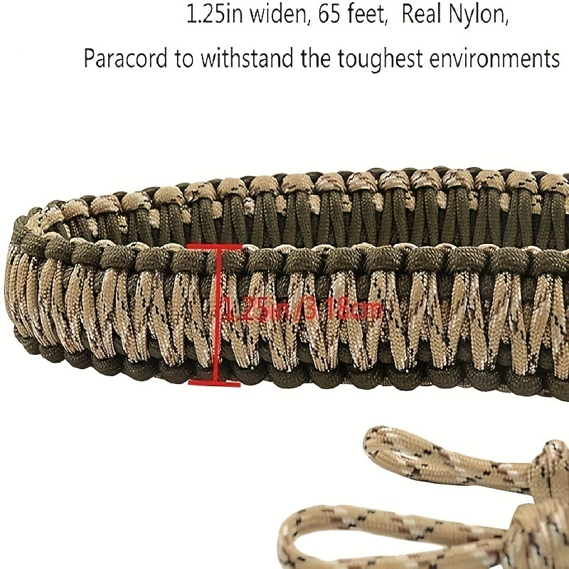 Paracord Lanyard With Detachable Hook 7-strand High-strength Nylon Braided Outdoor Hunting Duck Call Lanyard