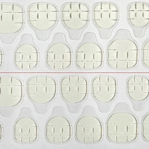 Upgraded Ultra-thin Jelly Glue Nail Stickers Super Sticky Fake Nails Double-sided Wearable