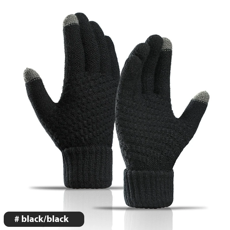 Men's Cashmere-like Thickened Reverse Needle Jacquard Women's Fashionable Warm