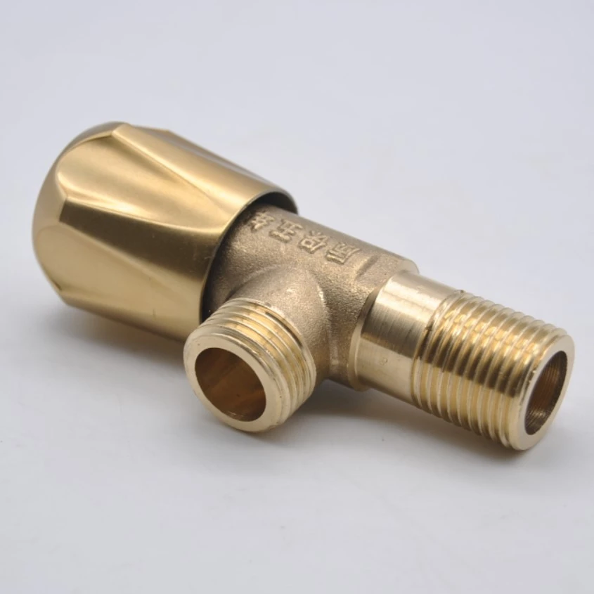 Household Minimalist Intrinsic Color Of Copper Angle Valve