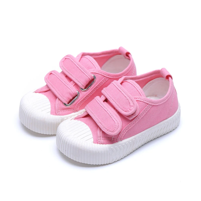 Soft Sole Velcro Canvas Sneakers Non-slip Wearable Casual Shoes Trend