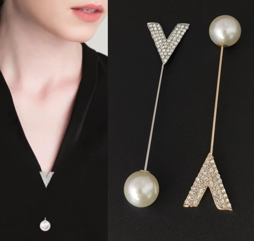 Long And Simple Anti-exposure Ornament Fixed Brooch