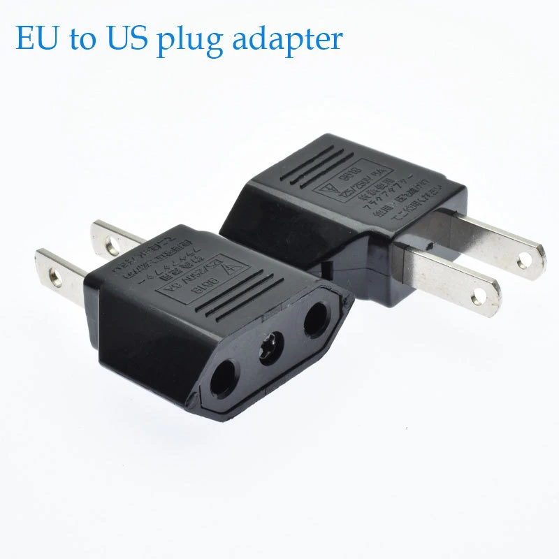 Conversion Plug European Standard To American All Copper White Black Single Conversion