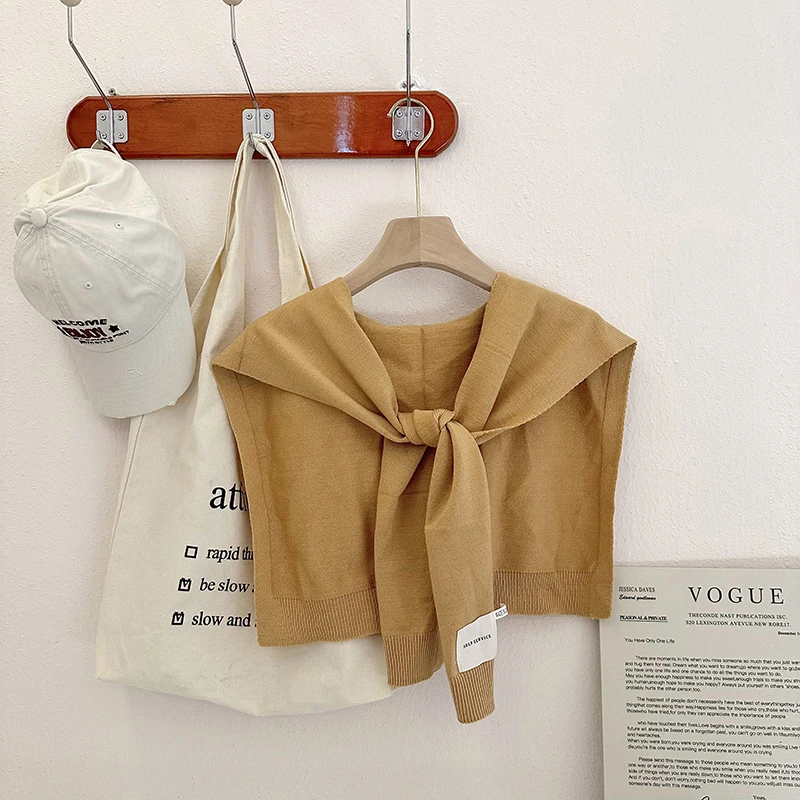 Fashion Shawl All-match Solid Color Scarf