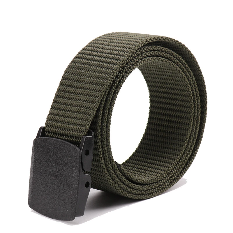 Men's Plastic Buckle Men's And Women's Canvas Belt