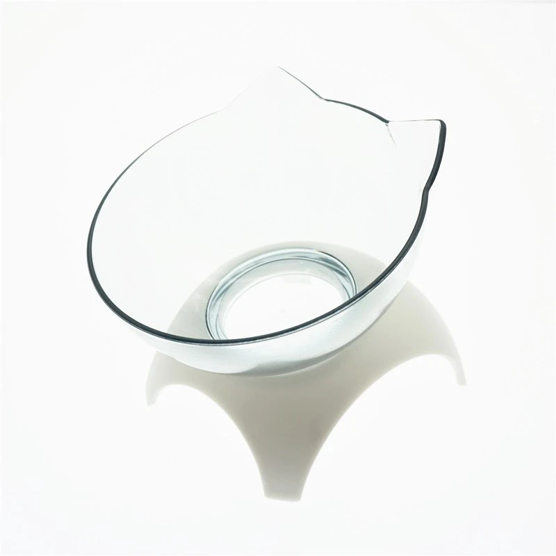 Cat Elevated Feeder Stand With Transparent Bowl