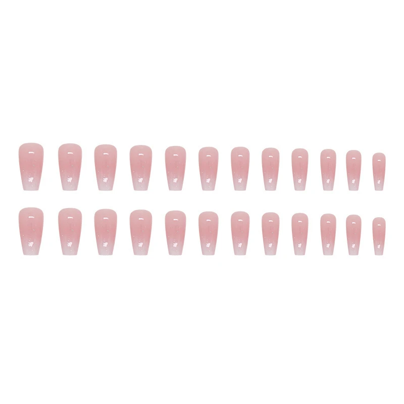 Mid-length Ballet Nail Girl Gradient Nail Sticker