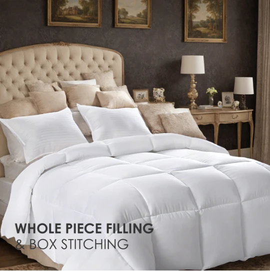 Polyester Brushed Single Quilt With Microfiber Filling, Down Alternative, OKO-100 Certified, CPC Children's Certified, Shipped Via Amazon Logistics