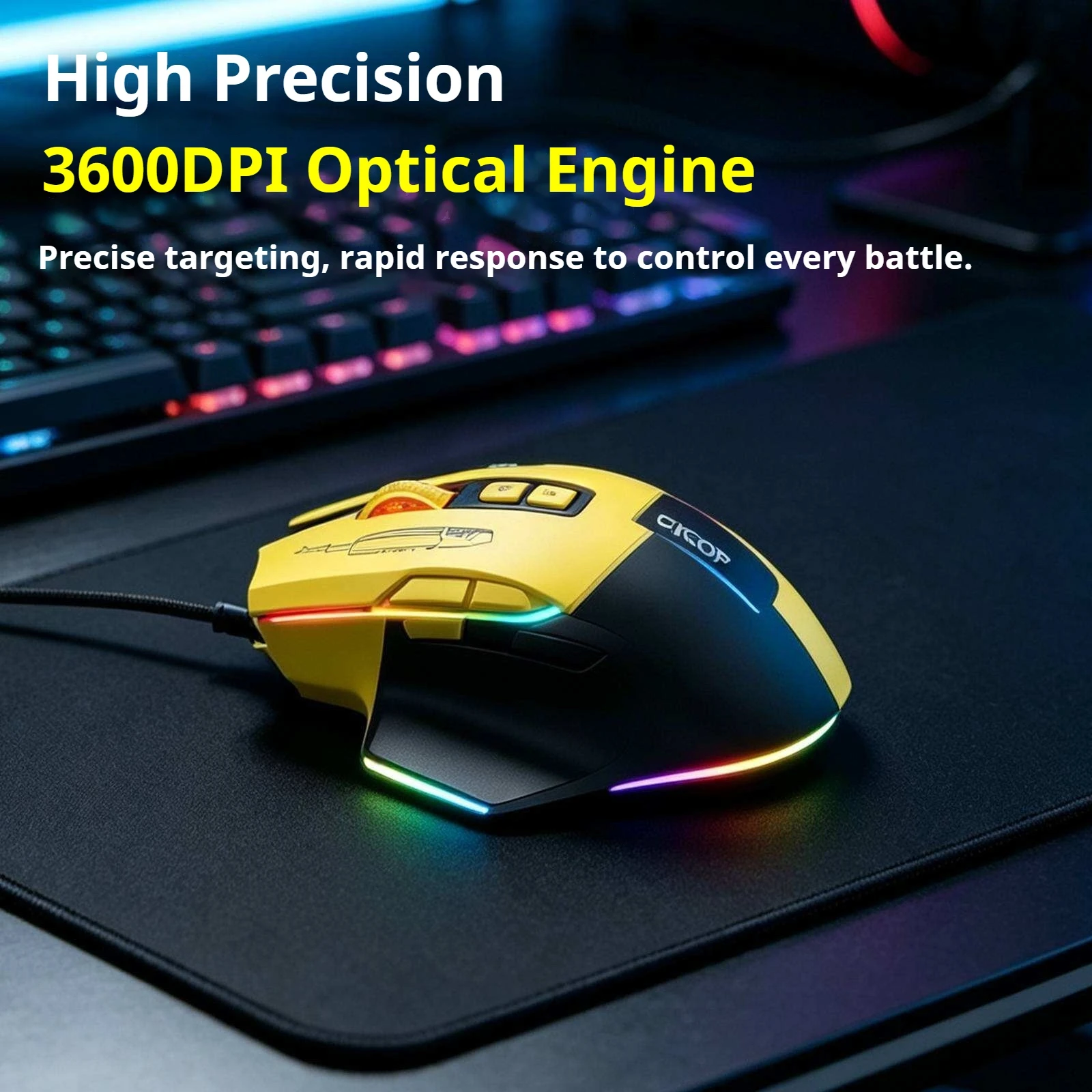 KP-S407 Best-Selling Wired Optical Mouse Ergonomic Design For Desktops Laptops Office Business And Home Use USB In Stock