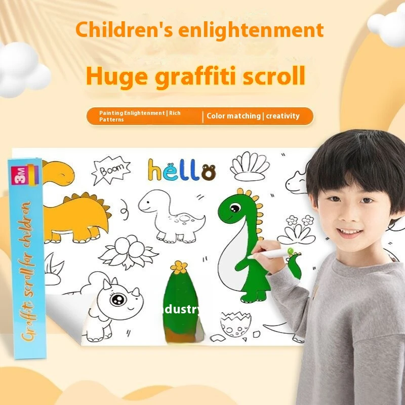 Graffiti Painted Drawing Paper Creative Handmade Coloring Cloth Wall-sticking