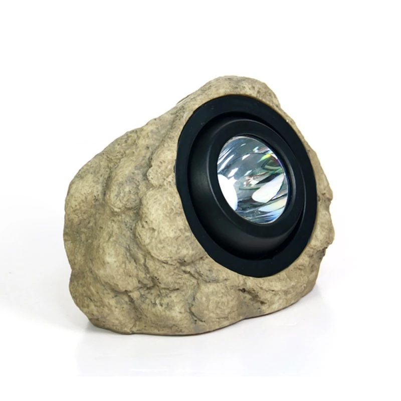 Adjustable Angle Waterproof Resin Solar Lawn Stone Lamp