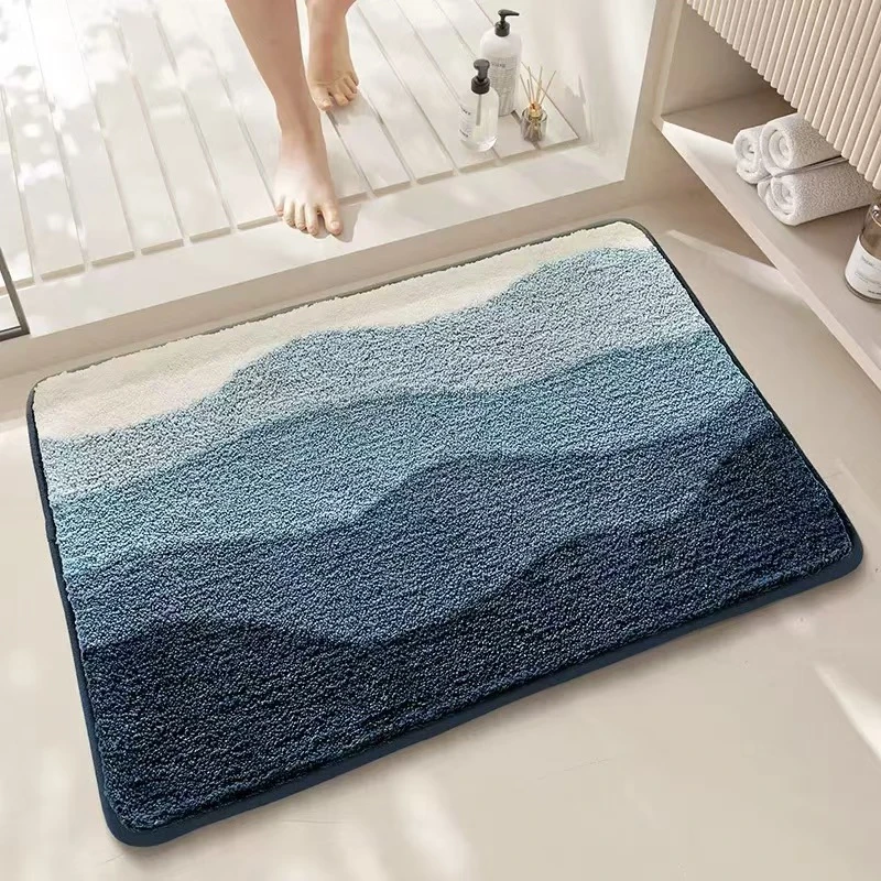 Cashmere Carpet Floor Mat With Plastic Bottom Resistant To Dirt