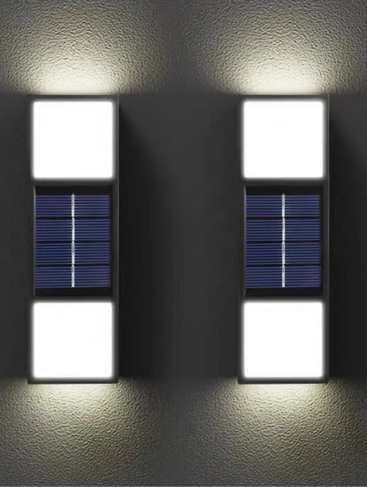 Solar Outdoor Wall Lamp Waterproof Decorative Bidirectional Sensing Atmosphere