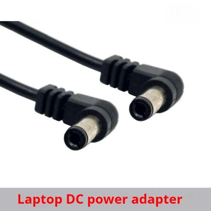90 Degrees Double Bend DC Power Extension Cable