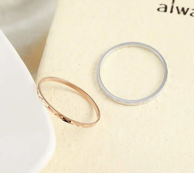 S925 Silver Ring Temperament Simple Joint Line Ring Girl Ring Ring