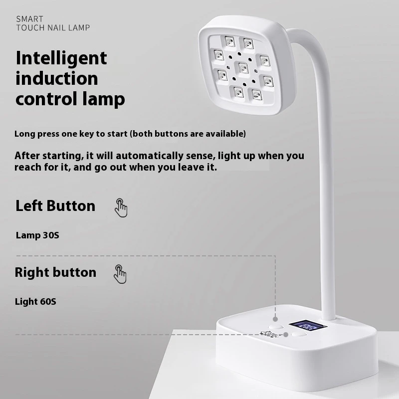 Desktop Storage Manicure Lotus Lamp Quick-drying Induction