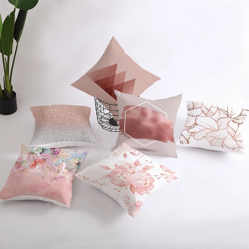 Gold Peach Skin Pillowcase Nordic Sofa Home Decoration Products