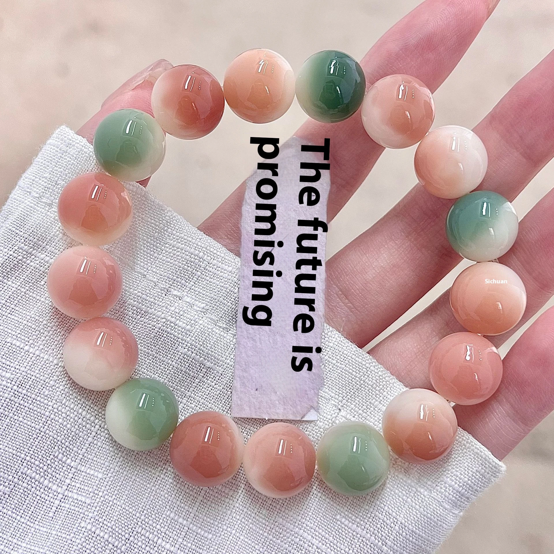 Purple Yudie Bodhi Root Round Beads Student Crafts Pliable Temperament Bodhi Bracelet Buddha Beads Bracelet