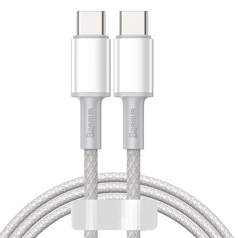 New High-density Braided Flash Charging Data Cable Dual Type-c Charger