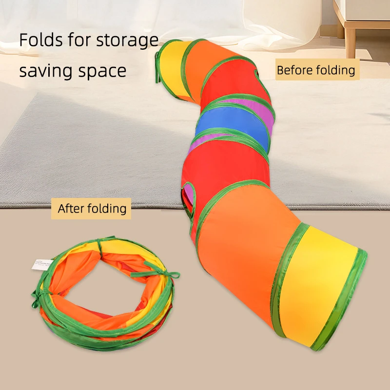 Manufacturer's Ready-Made Cross-Border Amazon Pet Cat And Dog Channel Foldable Toy Tunnel Indoor And Outdoor Drilling Barrel