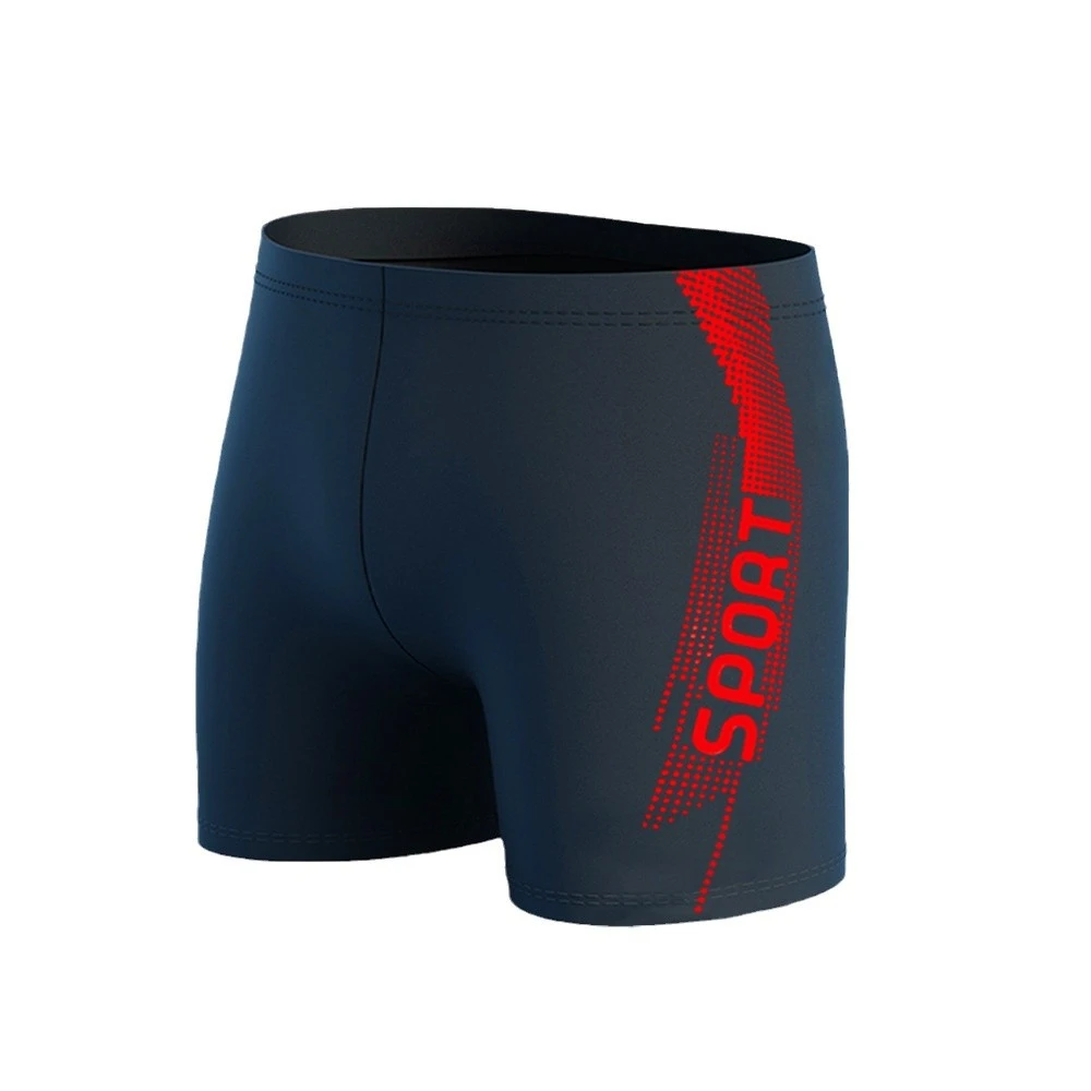 Men's Quick-drying Professional Sports Fitness High Waist Swimming Trunks