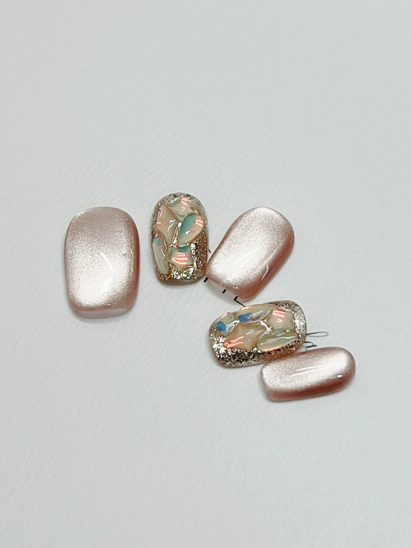 Autumn And Winter High-grade Handmade Wear Nail Cat Eye Manicure