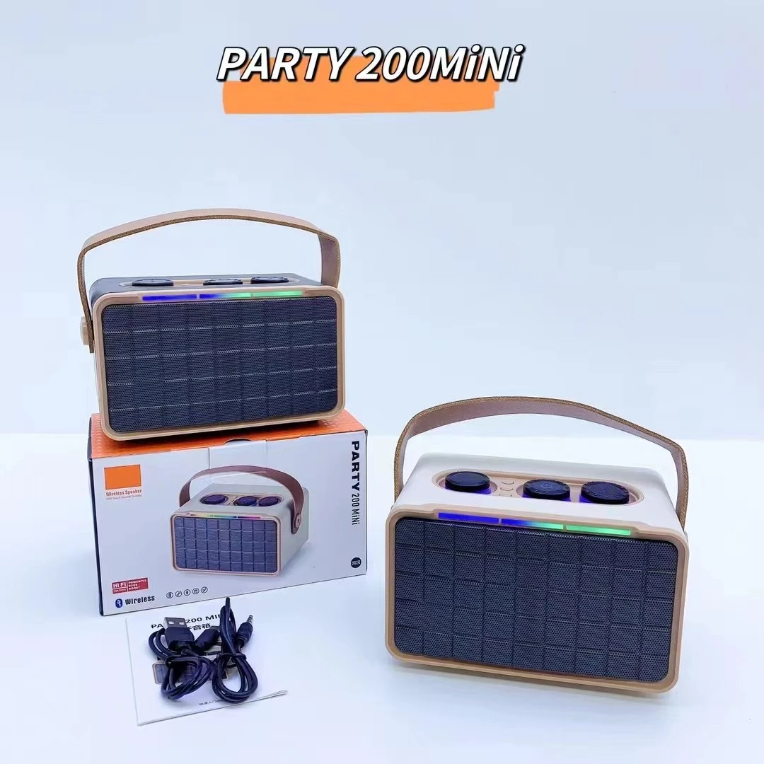 Outdoor Bluetooth Speaker RGB Dual Speaker Portable