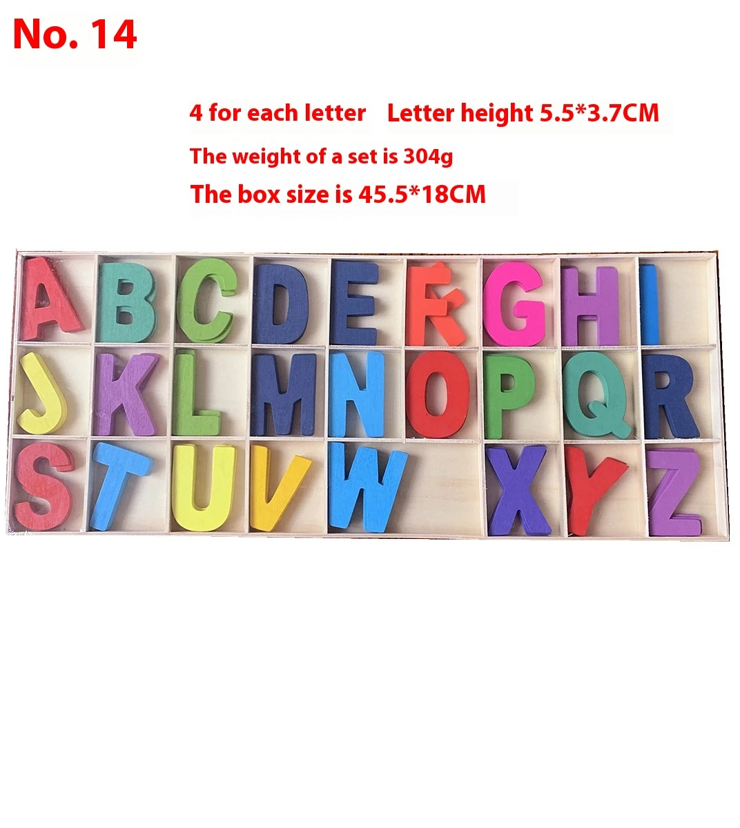 Boxed English Building Blocks Creative Style Figures Letter Ornaments Toys