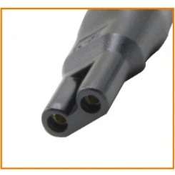 Eight-shaped Two-hole Interface USB Converter Audio Purifier Shaver Adapter