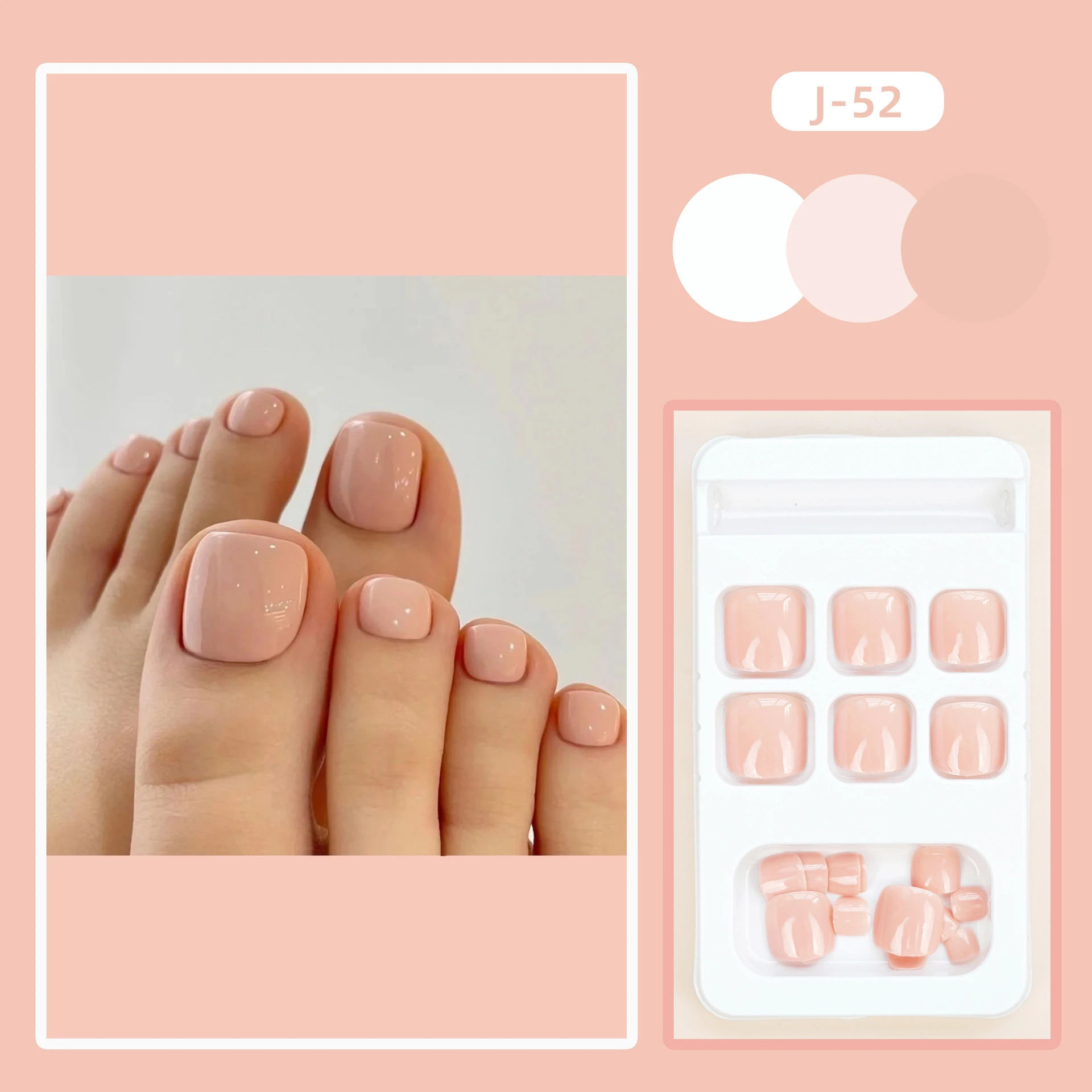 Fashion Personality Toe Nail Stickers Finished Product