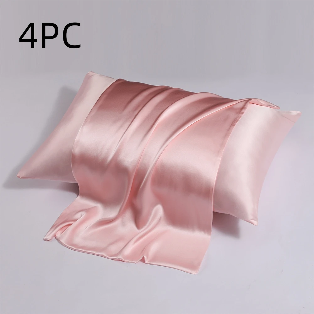 Zipper Silk Double-sided Pillowcase Household