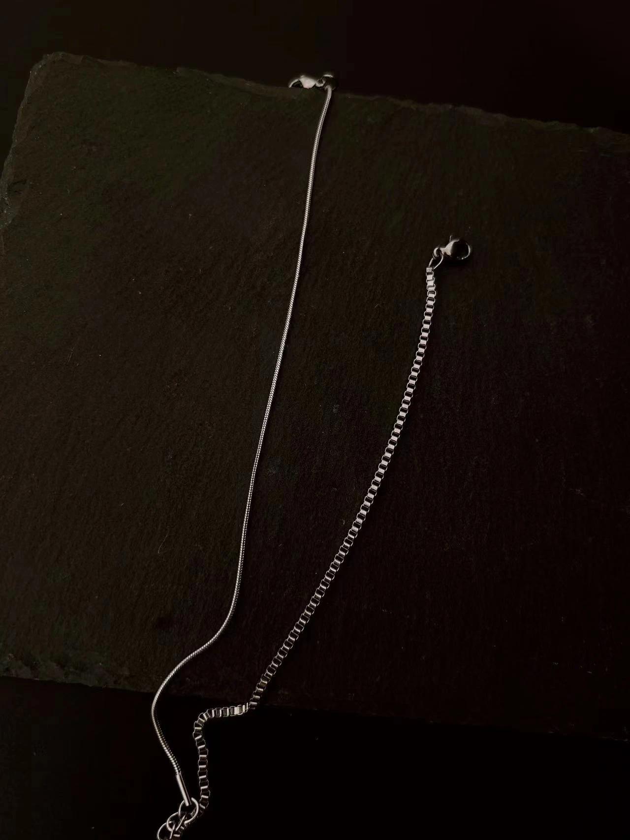 Simple Double-layer Stainless Steel Bracelet