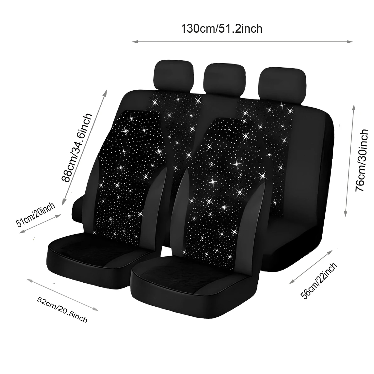 5-Seat Car Seat Cover, Classic And Timeless Design, Thin 2mm Thickness, Suitable For All Seasons