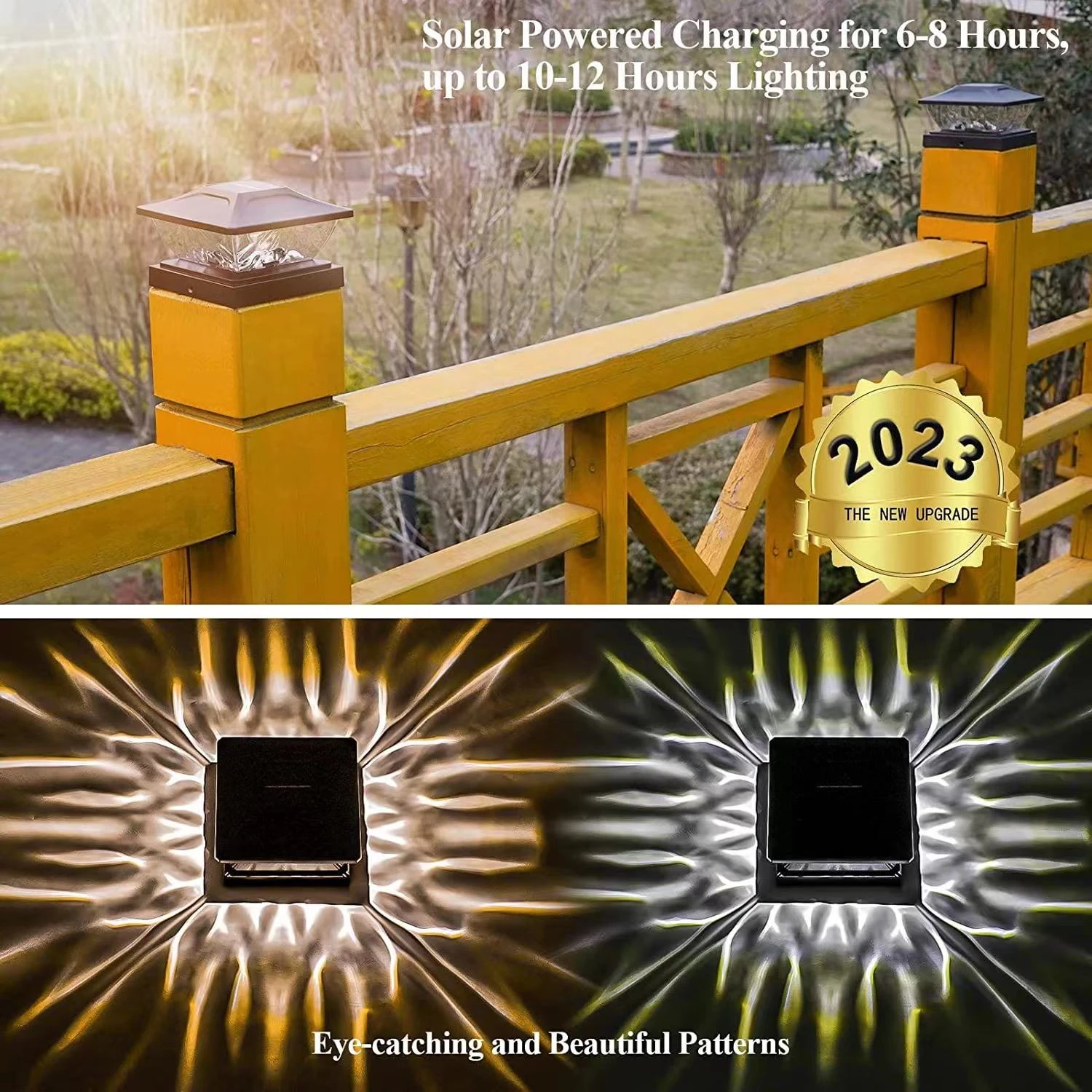 Solar Pillar Lamp Outdoor Waterproof