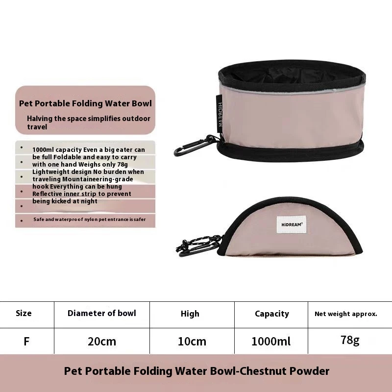 Folding Bowl For Pet Dog Traveling