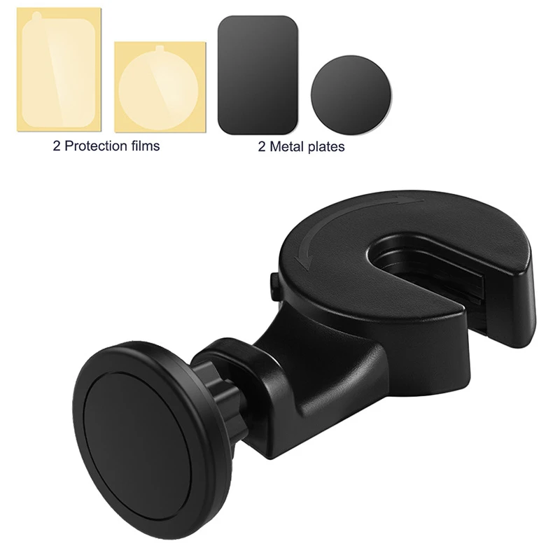 Car Mobile Phone Holder Seat Back Magnetic Suction Type