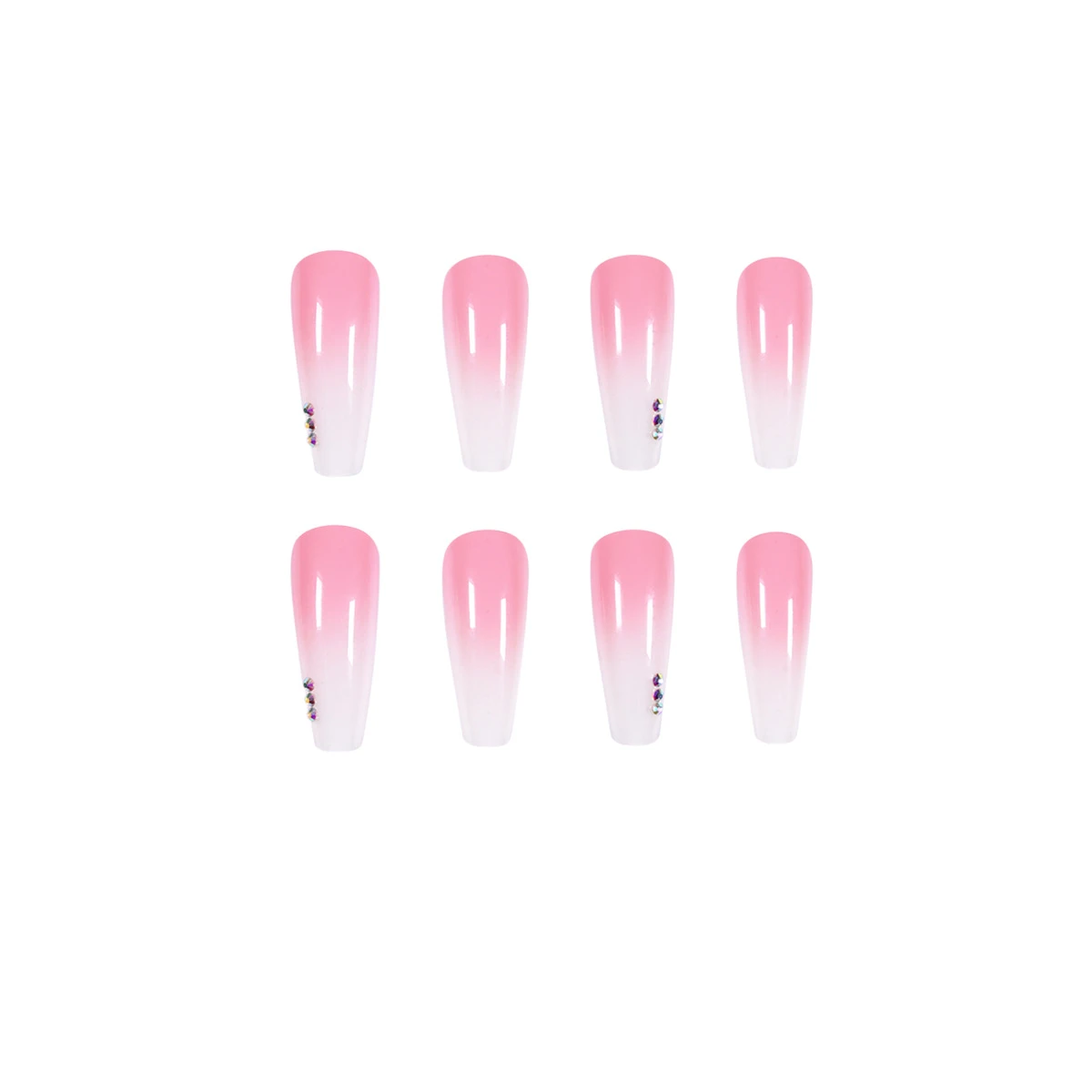 Gradient Rhinestone Wear Nail Sticker
