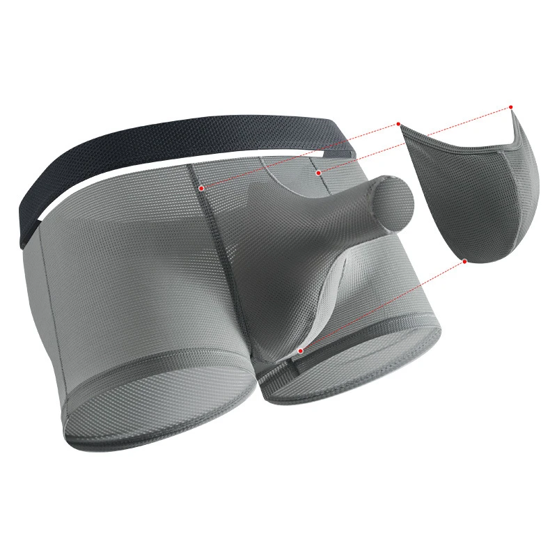 Men's Ice Silk Boxer Mesh Breathable Underwear