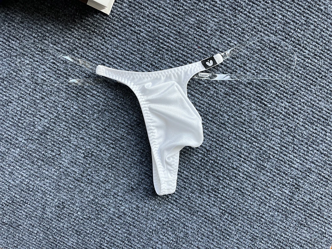 Invisible Transparent Belt Low Waist Pouch Underpants