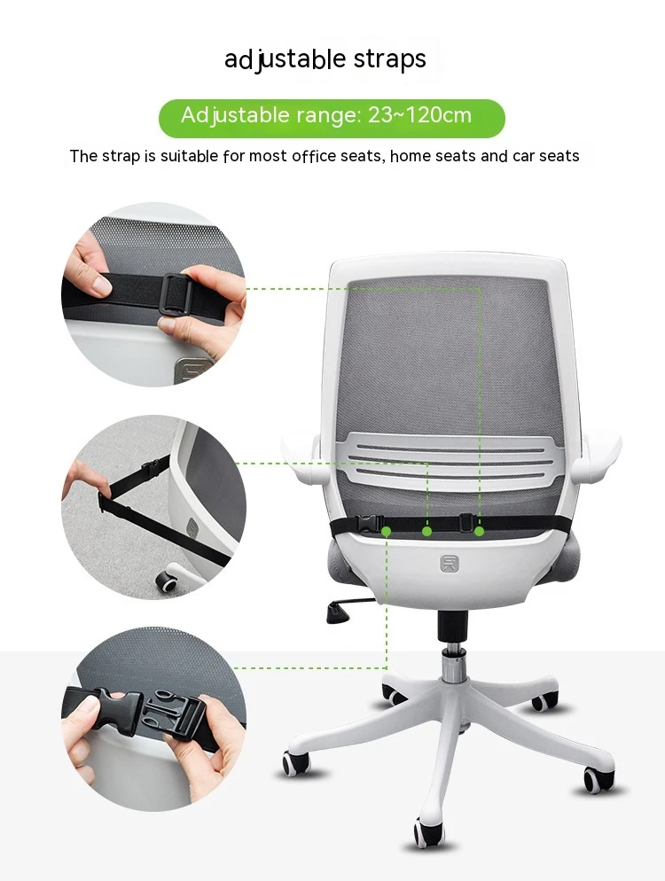 Memory Foam Car Cushion Office Chair Can Fixed Strap Beautiful Hip Breathable