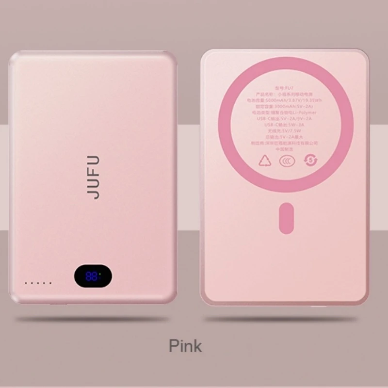 Adaptable To The Whole Scene With Magnetic Wireless Power Bank, A Savior For Travel And Office, Magnetic Charging In Seconds, Portable, Small And Large Capacity