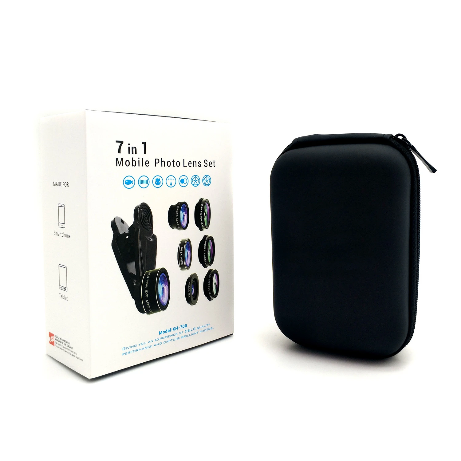 Fisheye Wide-angle Macro Telephoto Polarized 7pcs Mobile Phone Lens